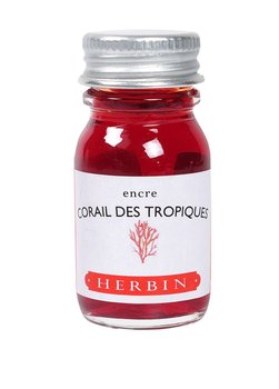 J. Herbin Tinte für Füller Flakon 10 ml Korallenrot