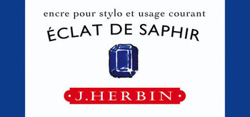 J. Herbin Tinte für Füller Flakon 30 ml saphirblau