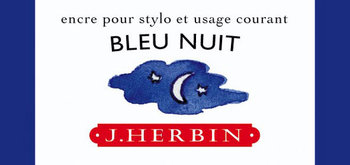 J. Herbin Tinte für Füller Flakon 30 ml nachtblau