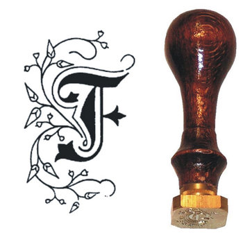 Siegel Petschaft J. Herbin verziert -F- quadratisch
