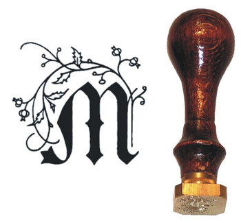 Siegel Petschaft J. Herbin verziert -M- quadratisch