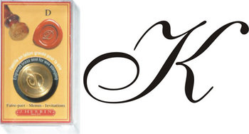 J. Herbin Siegelplatte Italic -K- rund