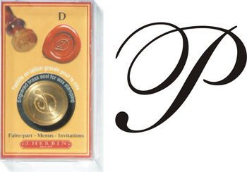 J. Herbin Siegelplatte Italic -P- rund