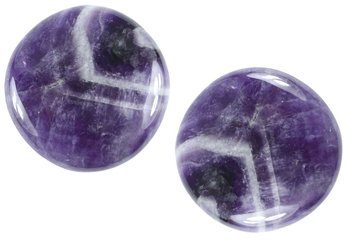 2 Stück Amethyst Taschenstein, 3 bis 5 cm