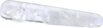 Edelstein Massagestab Bergkristall, rundlich, 9 cm