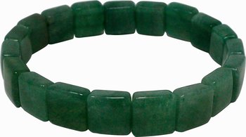 Aventurin Armband Square, Stretch, 1 cm breit, Edelsteinarmband