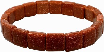 Goldfluss Armband Square, Stretch, 1 cm breit