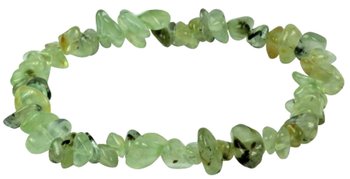 Prehnit Edelstein Splitterarmband, hellgrün