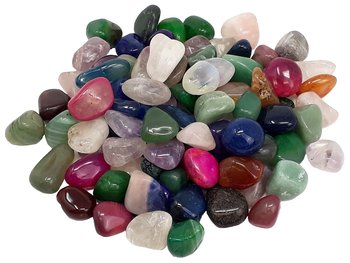 Edelstein Trommelsteine im Mix, 1 kg, medium 2-3 cm