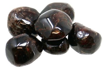 100 g Granat Trommelsteine im Samtbeutel, medium