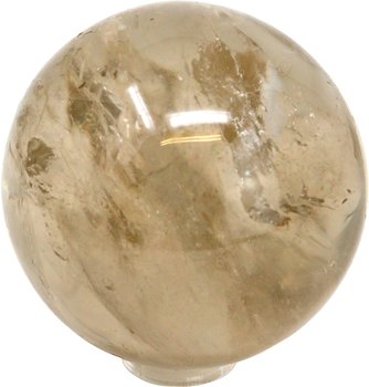 Edelsteinkugel Rauchquarz, 6-7 cm mit Acryl Ring zum Aufstellen, selten