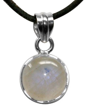 Mondstein Anhänger Lena, rund, 925er Silber, 1,5 cm