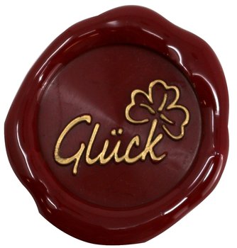 Siegelstempel Petschaft Schriftzug Glück 24 mm