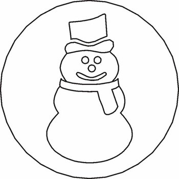 Siegelstempel Petschaft Schneemann 24 mm