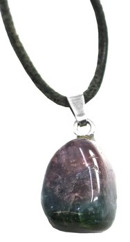 Wassermelonen Turmalin Anhänger, getrommelt, 1,5 bis 2,2 cm
