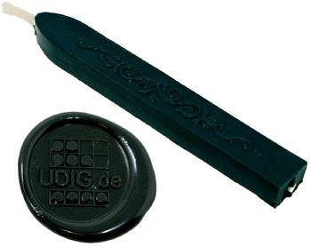 UDIG Siegelwachs Stange flexibel Lindgrün 12,8 cm Wachs für Briefsiegel Siegel 