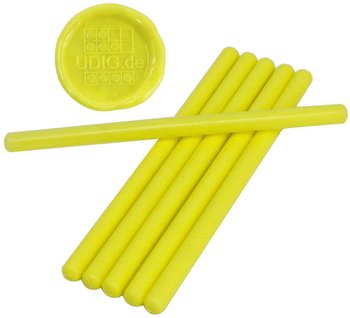 7 mm Siegelwachs Stangen Zitronengelb, 6er Pack