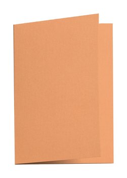 5 Blatt 210g Klappkarte Kurkuma Orange A6