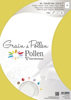 5 Blatt 120g Briefpapier Honigmelone Gelb A4