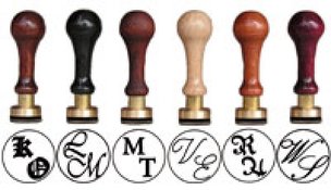 Gummistempel mit 2 Buchstaben
